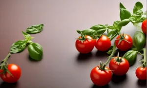 Stielansatz der Tomate abschneiden