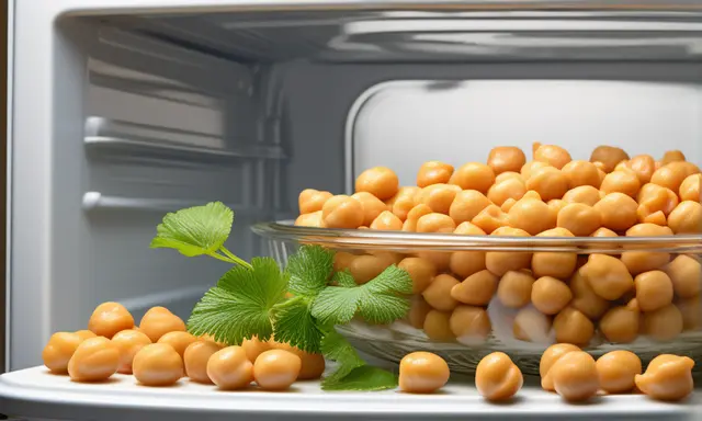 Kichererbsen im Kühlschrank